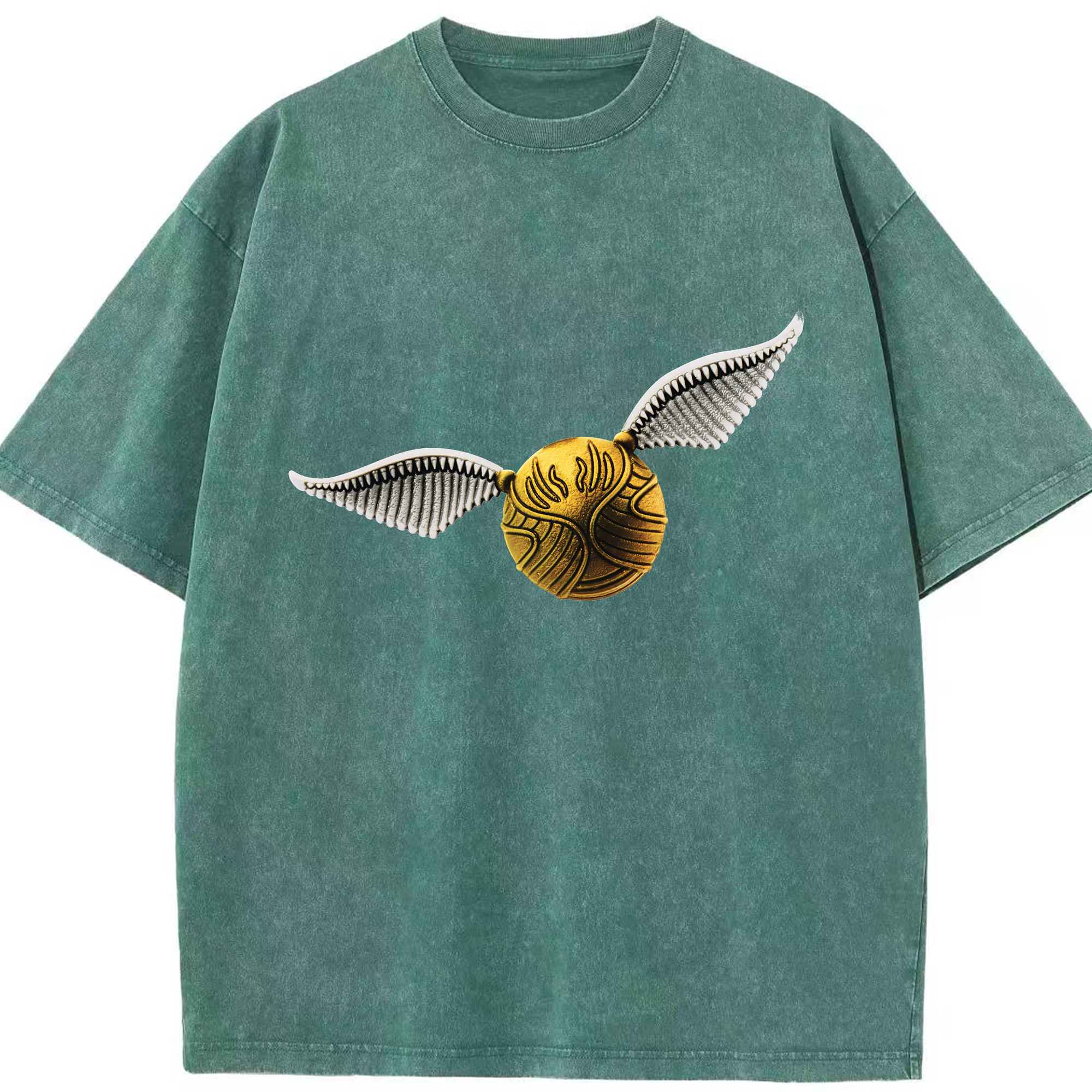（画像用） Harry Potter ハリー・ポッターシリーズ 綿100% ヴィンテージ風 半袖Tシャツ（フロントプリント）